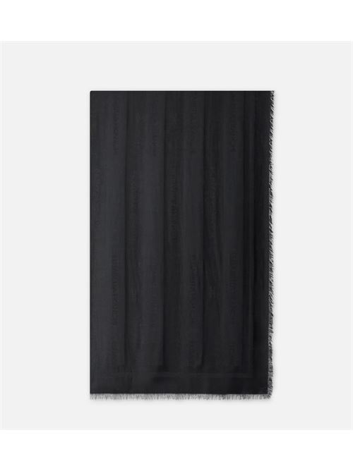 Viscose and modal scarf with jacquard stripes ELISABETTA FRANCHI | SC15F61E2.110